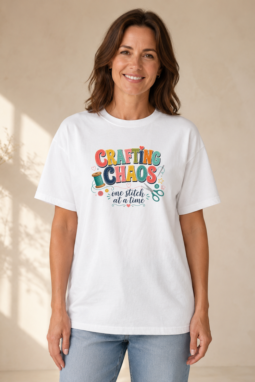 Crafting Chaos One Stitch at a Time T-Shirt