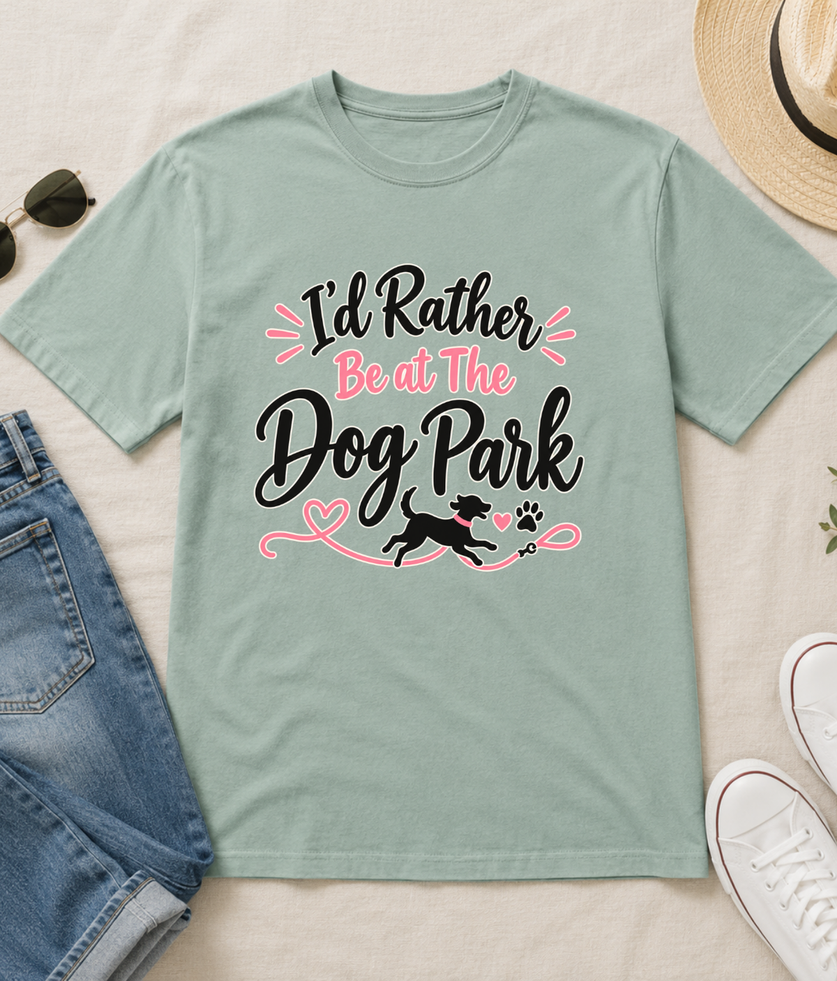 I'd Rather Be At The Dog Park T-Shirt