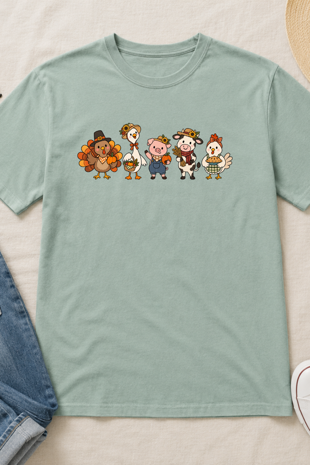 Thanksgiving Farm Friends T-Shirt