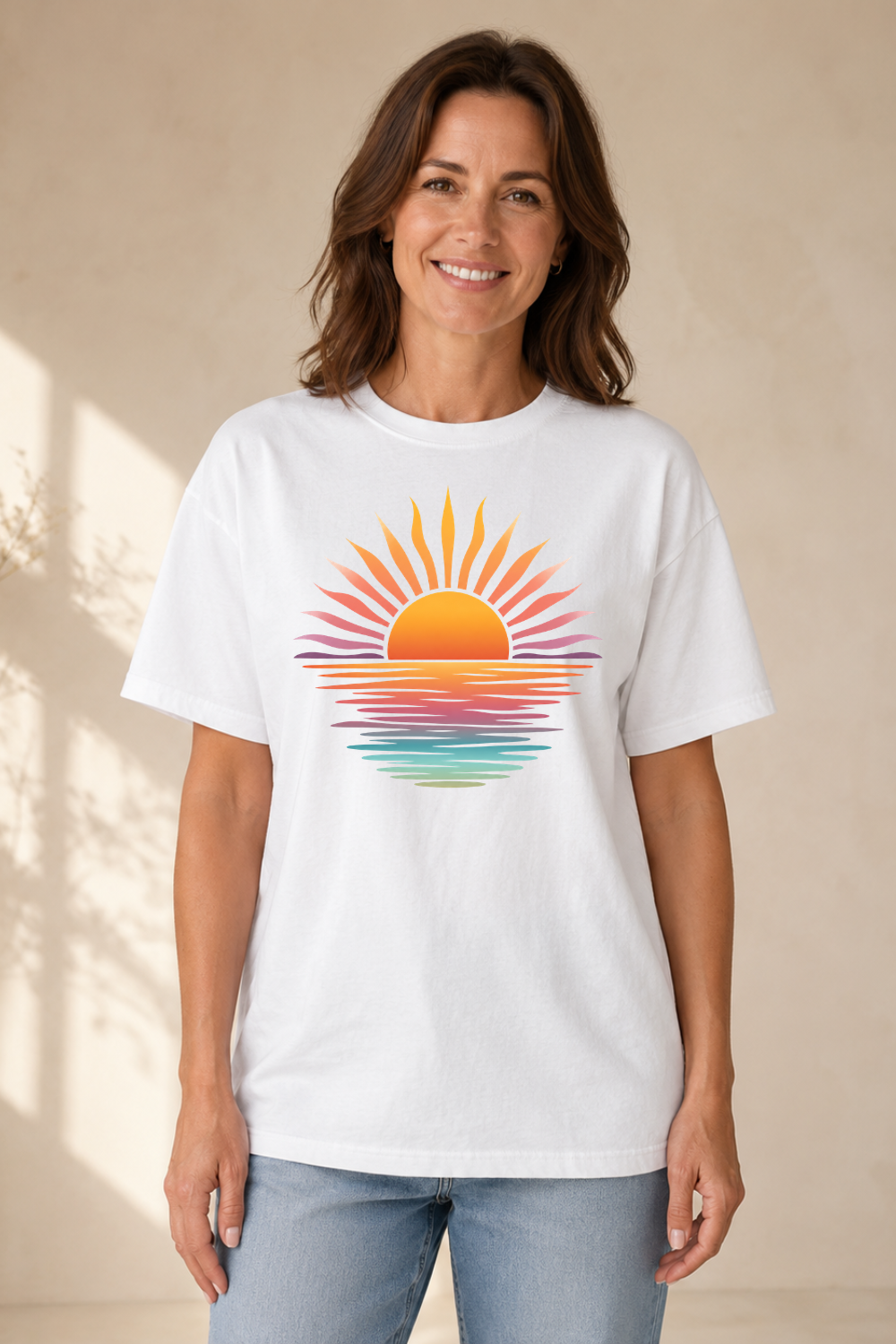 Retro Sunset Reflection T-Shirt