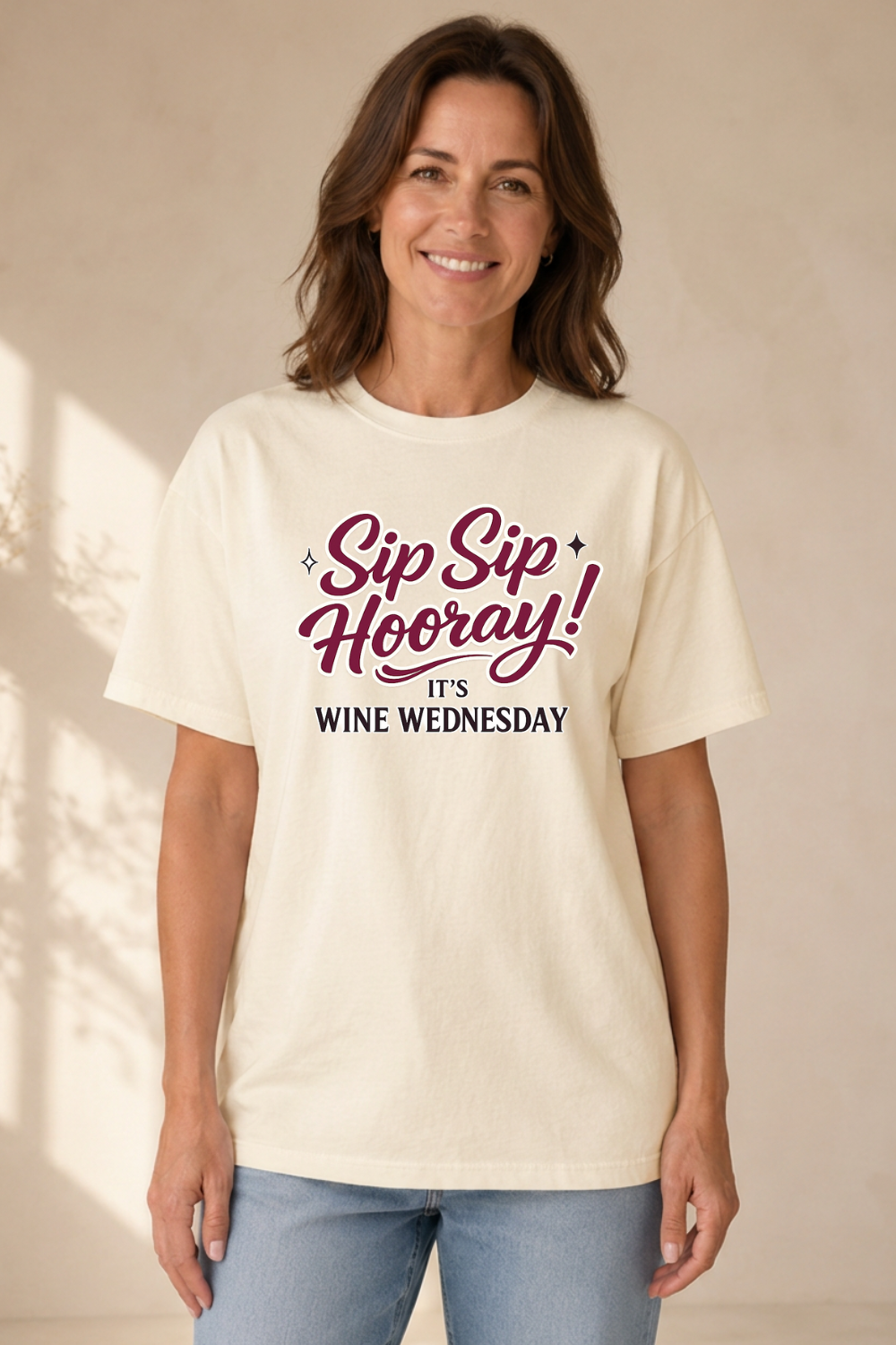 Sip Sip Hooray!  It's Wine Wednesday T-Shirt