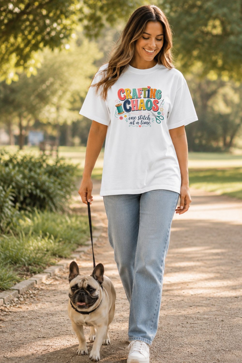 Crafting Chaos One Stitch at a Time T-Shirt