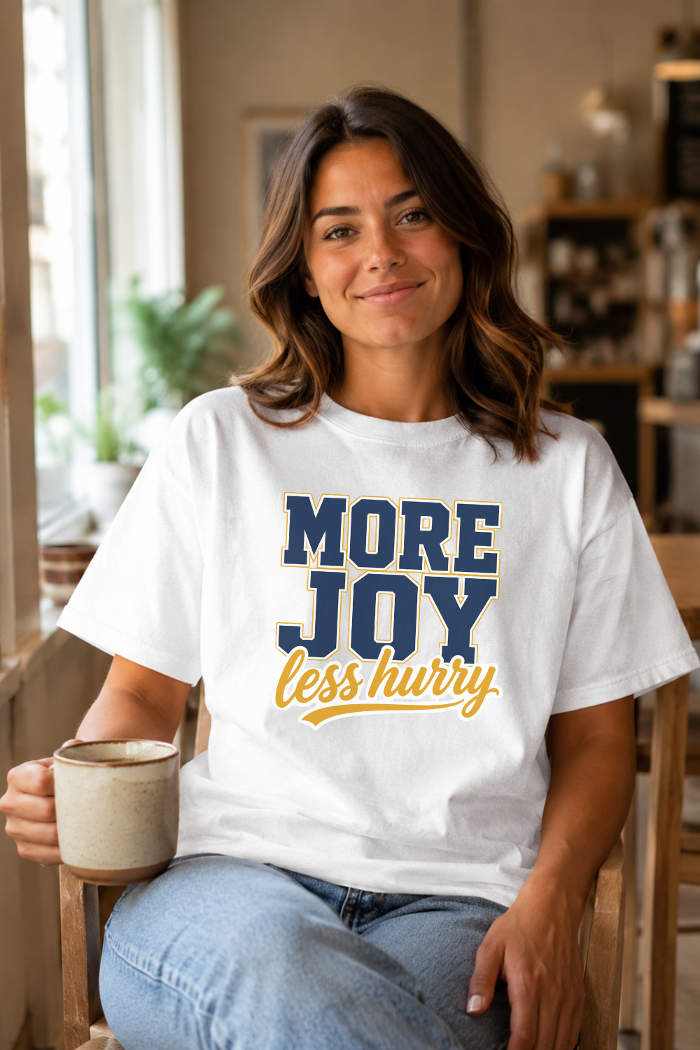 MORE JOY less hurry t-shirt