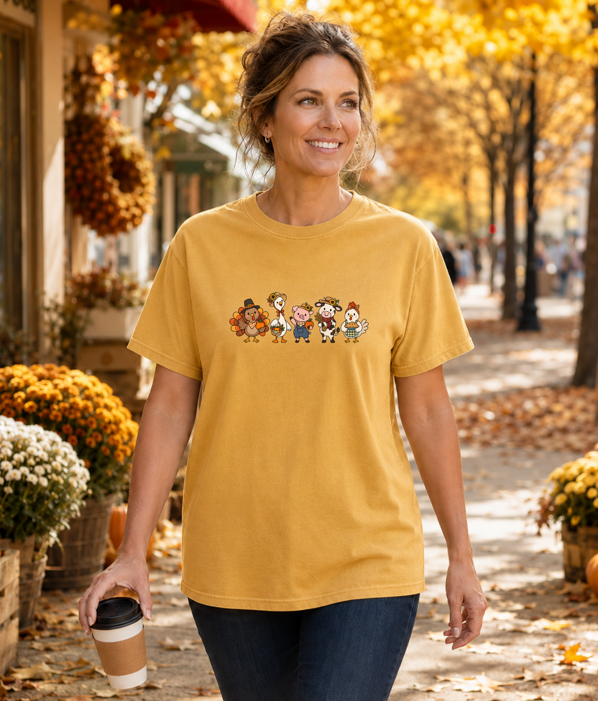 Thanksgiving Farm Friends T-Shirt