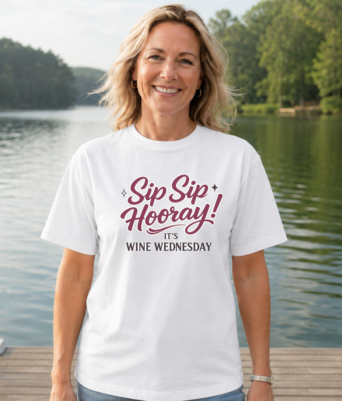 Sip Sip Hooray!  It's Wine Wednesday T-Shirt