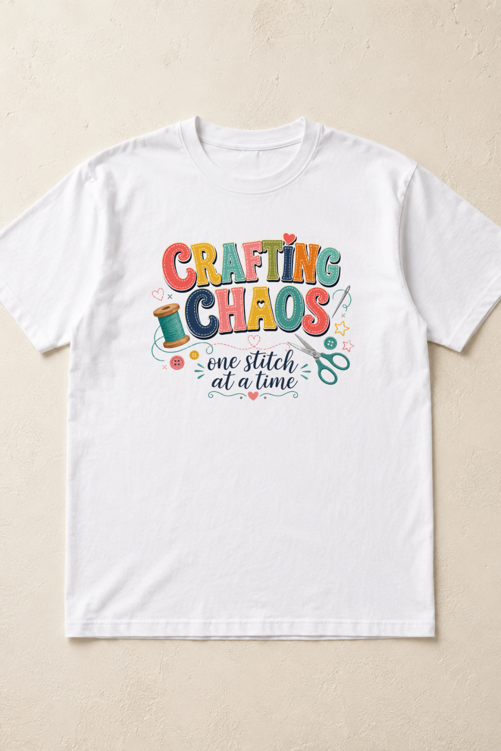 Crafting Chaos One Stitch at a Time T-Shirt