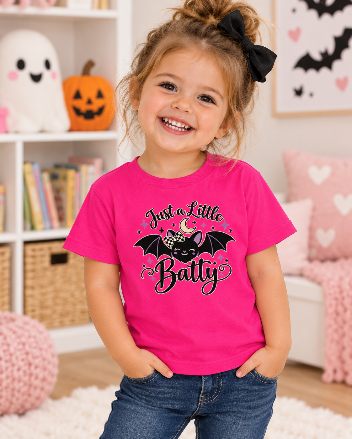 Just a Little Batty Rabbit Skins Toddler Jersey T-Shirt